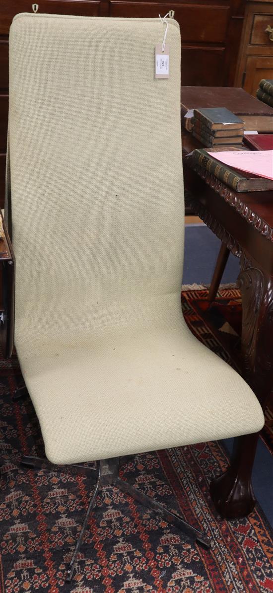 A pair of Heals style high back chairs